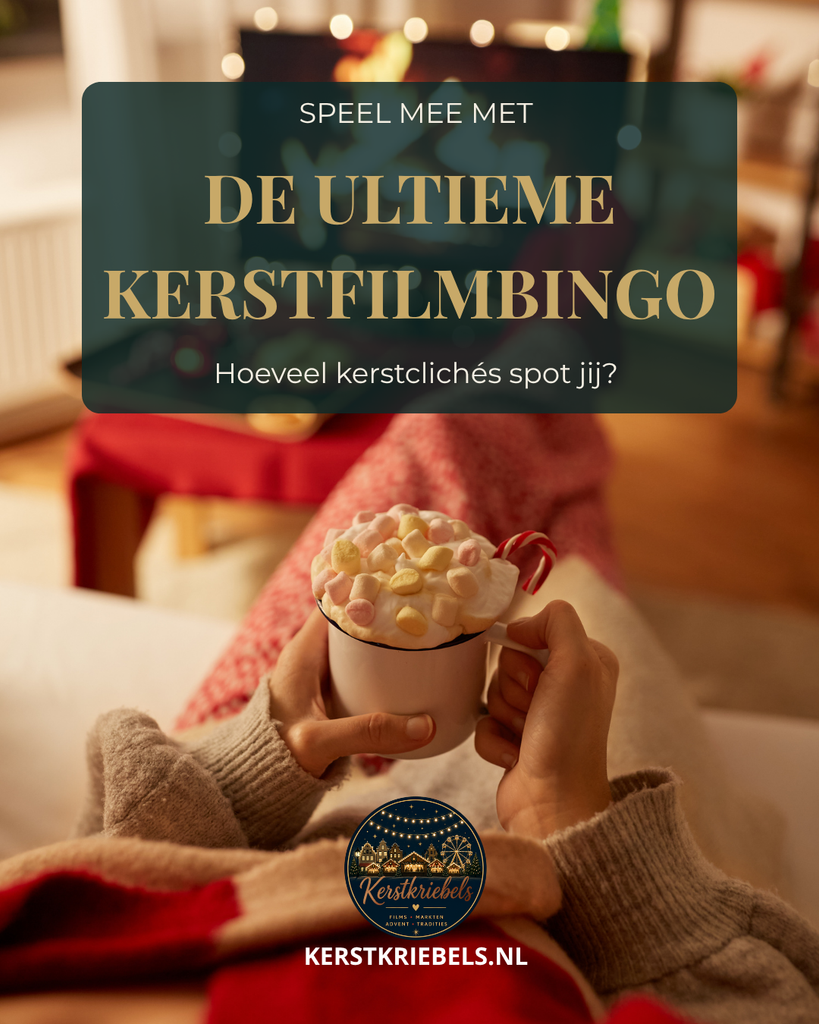 Omslag van de gratis kerstfilmbingo van Kerstkriebels